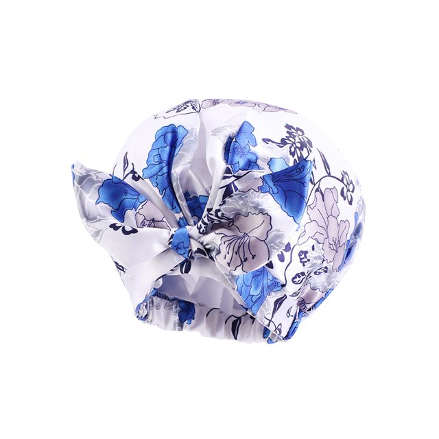 SAYOO Gorro de ducha impermeable para mujer, color sólido/flor/estampado de puntos/sombrero lavable para el cabello de salón de baño de leopardo SAYOO Moda