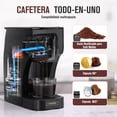 thumbnail image 3 of Cafetera Cápsulas 3 en 1, SANGKEE, 20 Bar Frío/Caliente, Café Molido, Negra, 1350W, Depósito 1L, ESC1, 3 of 8