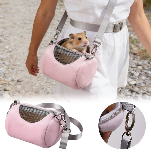 BotaniNest Sac à Dos de Voyage Portable pour Hamster en Maille Respirante, Petit, pour Cochons, Hamsters et Petits Animaux, Bretelles Ajustables pour un Transport Confortable ()