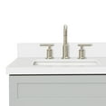 thumbnail image 5 of ARIEL Hamlet 43 Inch Single Sink Bathroom Vanity in Gray, 1.5" Edge Quartz Top, Solid Wood, Left Rectangular Sink, 2 Soft-Closing Doors & 2 Full Extension Drawers, Toe Kick, 5 of 9