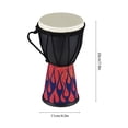 thumbnail image 3 of Hand 4 Inch African Drum Portable Hand Drum Lightweight Hand Clapping Drum Colorful Pattern Bongo Drum for Beginners School Music Classes Outdoor Performances Percussion, 3 of 7