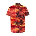 thumbnail image 4 of Cllios Mens Hawaiian Shirt Big and Tall Floral Graphic Holiday Tops Comfy Lapel Collared Short Sleeve T-shirts Oversized Button Down Bowling Shirts S-5XL, 4 of 5