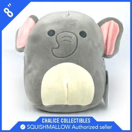 Squishmallows Kellytoy Plush Animal Emma Baby Elephant 8" NWT