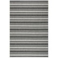 thumbnail image 4 of SAFAVIEH Courtyard Xzavier Striped Indoor/Outdoor Area Rug, Black/Grey, 6'7" x 6'7" Round, 4 of 9