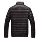 thumbnail image 1 of Gibobby Chamarra acolchada ligera para hombre Chamarra de invierno para hombre, esencial, ligera, sólida, con cuello levantado, prendas de vestir cálidas(Negro,G), 1 of 3