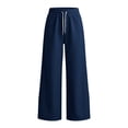 thumbnail image 7 of Hurxie Womens Wide Leg Sweatpants High Waisted Baggy Teen Girl Pants Fall Fashion Winter Clothes Lounge Travel Joggers With Pockets, 7 of 7