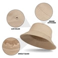thumbnail image 2 of TOPTIE Blank Cotton Bucket Hat Fishing Hunting Hat Unisex Summer Outdoor Cap-Blue, 2 of 8