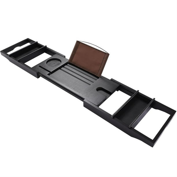 Bathtub Caddy Tray Bamboo Rack Shower Tub Book Reading ...