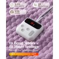thumbnail image 2 of Memoryfield Full Size Electric Blanket, 72" x 84" Heated Blanket , Fast Heating, 10 Heat Settings & Auto Shut Off, Machine Washable, Purple, 2 of 7