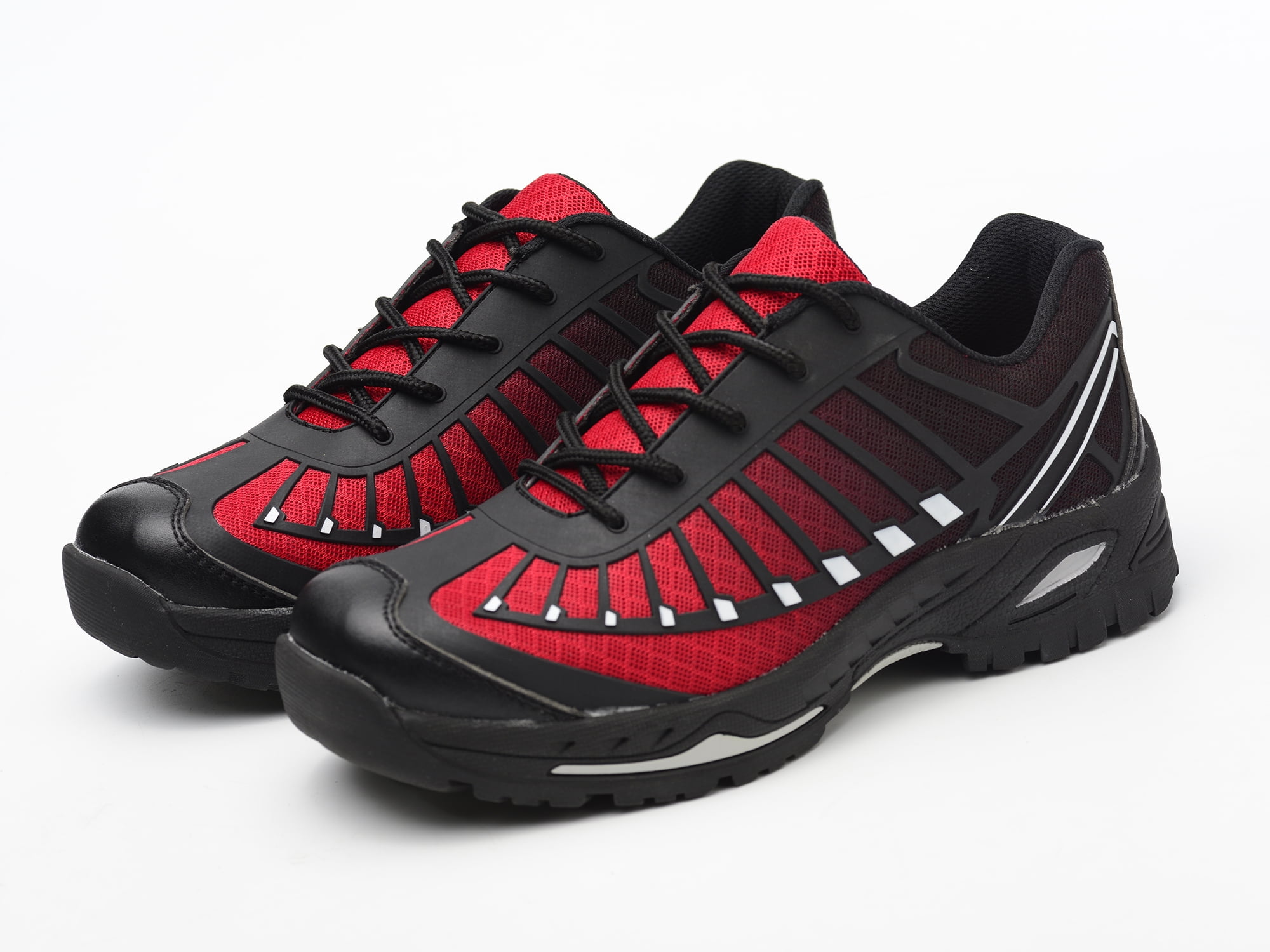 Black, 10.5 Breathable ADTEC Mens Black Lace Work Shoe Composite Safety Toe Comfortable Slip Resistant 