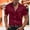 Wine, variant on LMOIPLI Men's Satin Dress Shirt Silk Short Sleeve Button Down Solid Tops Wrinkle-Resistant Fashion Shirt Party Prom Bronze XXXXL
