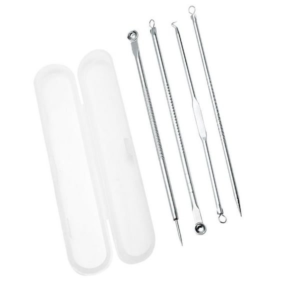 De Extracción De Acné Extractor De Espinillas Removedor De Espinillas 4 Piezas De Extracción De Acné Con Caja De Plástico Yuyangstore Extractor de puntos negros