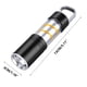 thumbnail image 3 of Mini linterna LED Strong Light 2024 Linterna de campamento portátil recargable de aleación de aluminio | Enfoque ajustable y gran angular | 200LM | Batería de 500 mAh | 3 modos de luz | Luz de, 3 of 8