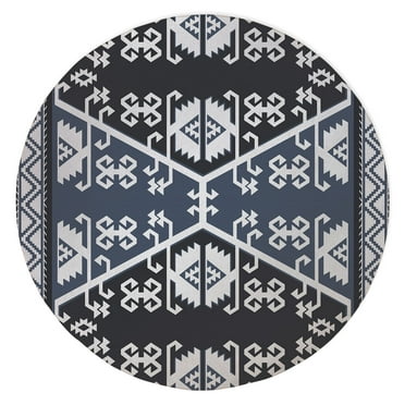 Taos Dark Blue Indoor Floor Mat by Kavka Designs