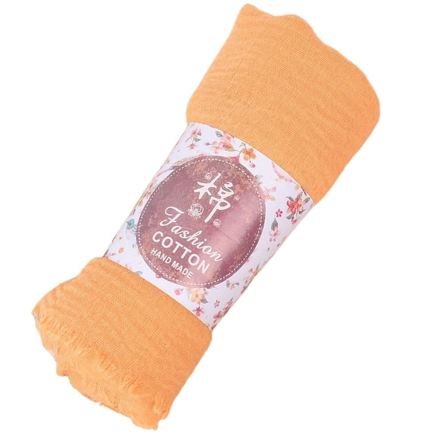 Foulard en Coton Uni pour Femmes, Châle Respirant, Foulard de Plein Air, Couvre-Chef