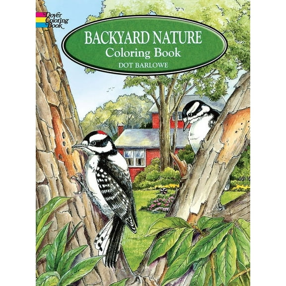 Dover Nature Coloring Book Backyard Nature Coloring Book, (Paperback)