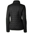 thumbnail image 3 of Women's Cutter & Buck Black Baltimore Orioles Rainier PrimaLoft Eco Full-Zip Puffer Jacket, 3 of 3