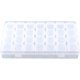 thumbnail image 1 of Caja de almacenamiento de píldoras de plástico transparente de 28 rejillas Contenedor de cuentas de joyería ajustable Caja de divisores extraíbles, 11 Feliz Sencillez, 1 of 5