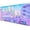 Tokyo City Anime, variant on Pastel Purple Checkered Desk Mat, Aesthetic Pink Pattern Office Decor Extra Large Mouse Pad, Laptop Pad Mat, Game Mat, 35.4 x 15.7 in