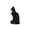 Black, variant on Egyptian Bastet Statue Ancient Collectible, Vintage Decor Figurine Resin Sculpture for Home Office Desk Dark Aesthetic Display