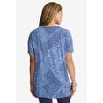 thumbnail image 2 of Jessica London Women's Plus Size Stretch Cotton Square Neck Tunic, 2 of 6