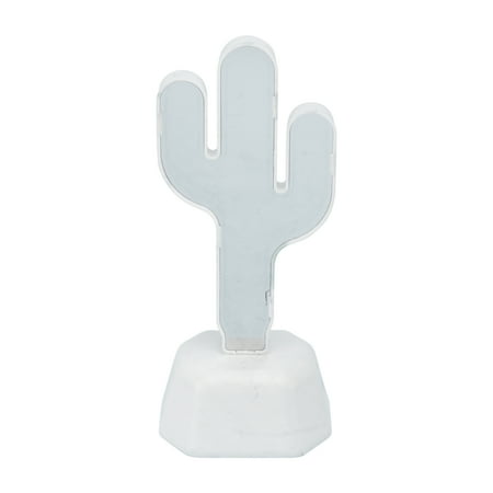

Creative Mirror Surface Tunnel Lamp Cactus Shape LED Night Light Home Decoration Light Sign (Without Batteries)
