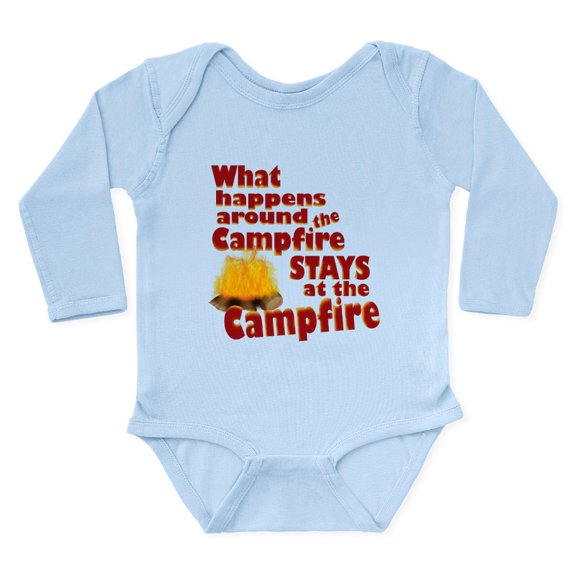 CafePress - Campfire Fun Body Suit - Long Sleeve Cotton Baby Bodysuit