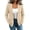 Beige, variant on Women's Solid Color Ribbed Knit Long Sleeve Open Front Oversized Cardigan Sweater Jacket with 2 Side Pockets,Lightweight Breathable Soft Cozy Ribbed Cuffs, for Early Fall Spring Summer,Travel Beige