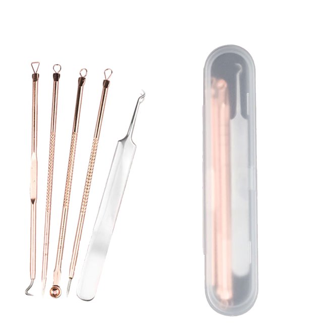5PCS Blackhead Remover Tool Risk Free Pimple Comedone Treatment Acne Removal Kit