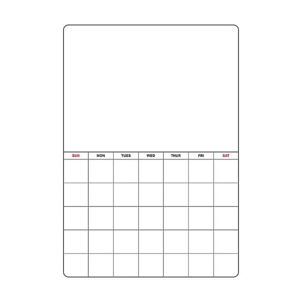 Calendrier magnétique pour réfrigérateur, tableau blanc effaçable à sec, bloc-notes magnétique pour réfrigérateur