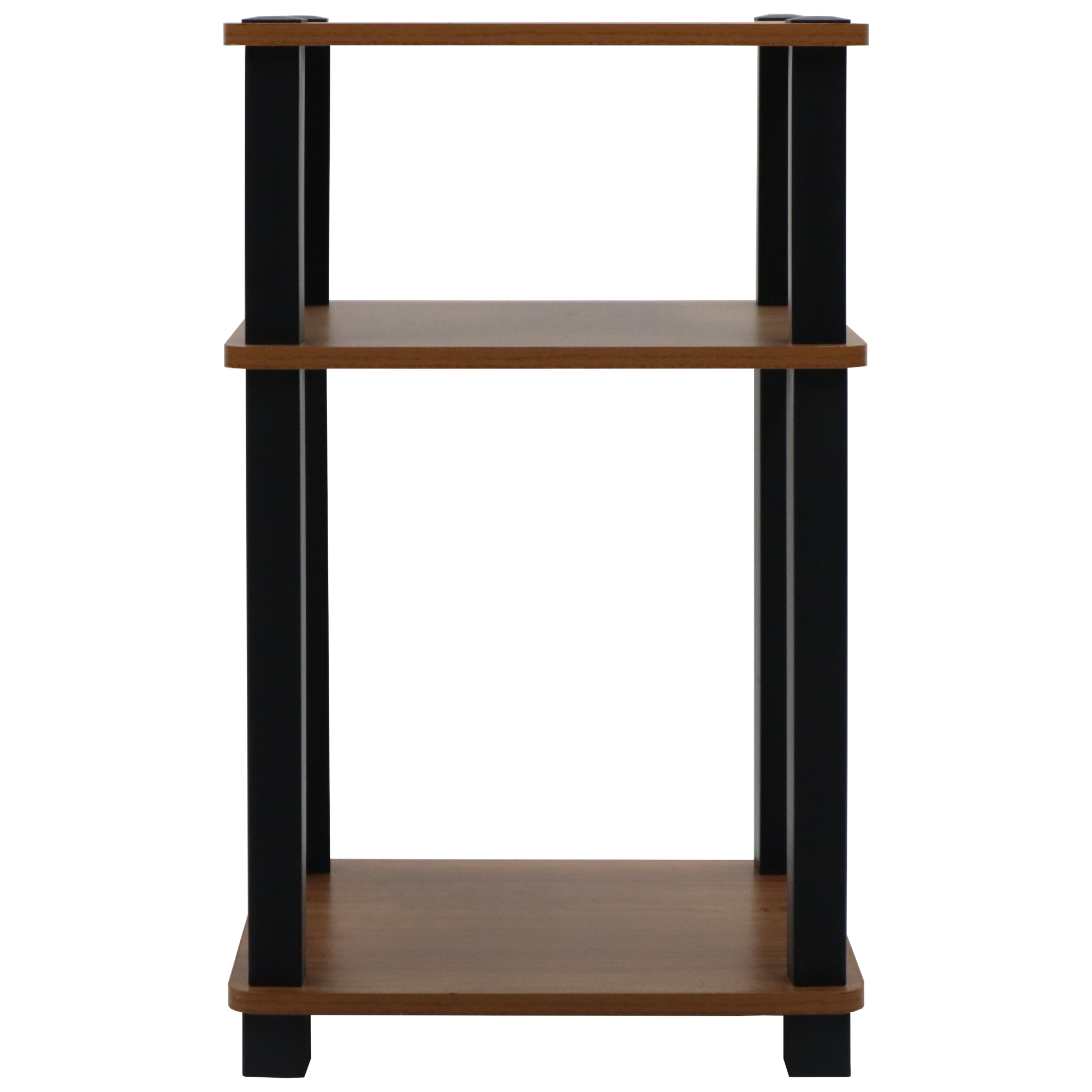 Redmon 3 Tier Shelf/Side Table, Brown/Black