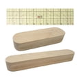 thumbnail image 1 of AMLESO 3 Pieces Tailors Clapper and Ruler for Dressmaking Ironing Patchwork Creases, 1 of 8