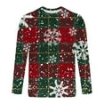 thumbnail image 5 of Stamzod Christmas Men Clothes Casual Crewneck Long Sleeve Tshirts Oversized Tshirts for Men Multicolor-11 M, 5 of 5