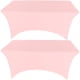 thumbnail image 1 of Gowinex Paquete De 2 Manteles De Spandex Rosa De 8 Pies, Manteles Elásticos Para Mesa Rectangular, Eventos, Bodas, Banquetes Y Fiestas, 1 of 5
