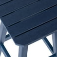thumbnail image 5 of Costaelm Paradise 24" Outdoor Patio HDPE Square Counter High Backless Bar Stool, Navy Blue, 5 of 8