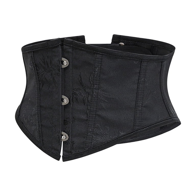Hvyesh Women Floral Underbust Corset Belt Lacing Up Waist 