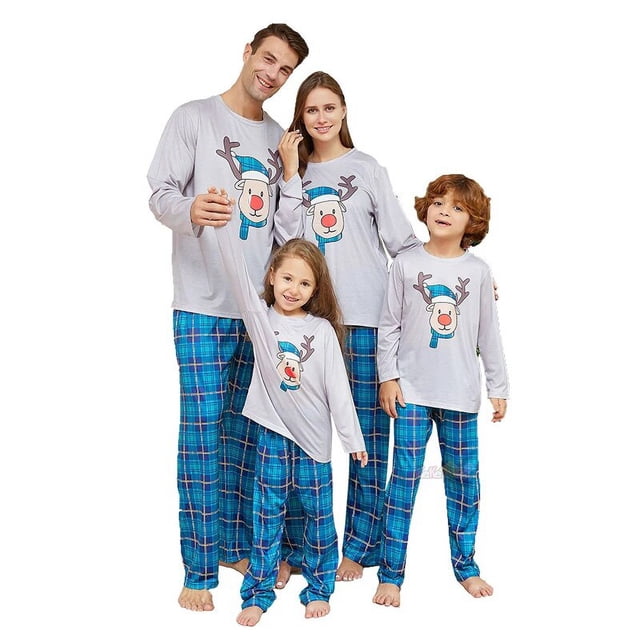 Conjuntos de pijamas de Navidad para madre e hija, peleles para bebé, ropa de dormir de Navidad, conjuntos de ropa a juego para familia, 2023