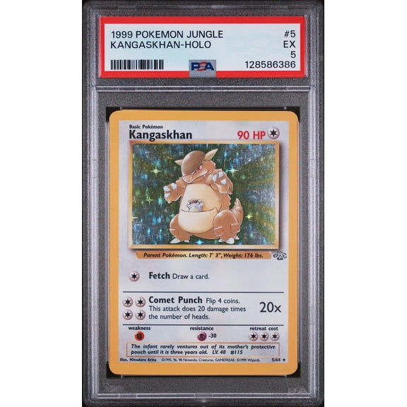 1999 Pokemon Jungle Holo Kangaskhan #5 PSA 5