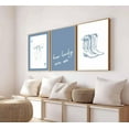 thumbnail image 3 of Coastal Cowgirl Canvas Wall Art Blue Coquette Bow Boots How Lucky Are We Bundle Playing Cards Pictures Wall Decor Fashionable college style Poster Print Artwork For Girls Room Dorm Unframed, 3 of 6