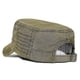 thumbnail image 2 of Washed Cotton Military Caps Men Cadet Army Cap Unique Design Vintage Flat Top Hat, 2 of 5