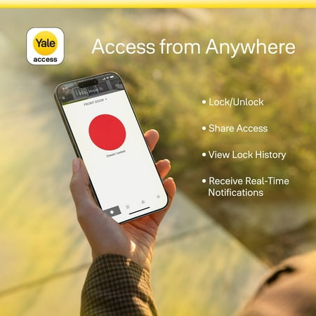 Yale - Assure Lock 2 Smart Lock Wi-Fi with Touch Fingerprint Access - Black Suede