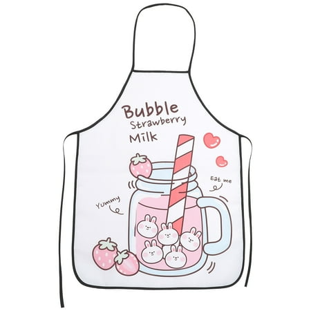 

Practical Adult Apron Cartoon Cooking Apron Household Baking Apron Polyester Adult Apron