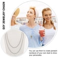 thumbnail image 3 of Miangastore DIY Craft Chains Silver Titanium Steel 4pcs, 3 of 9
