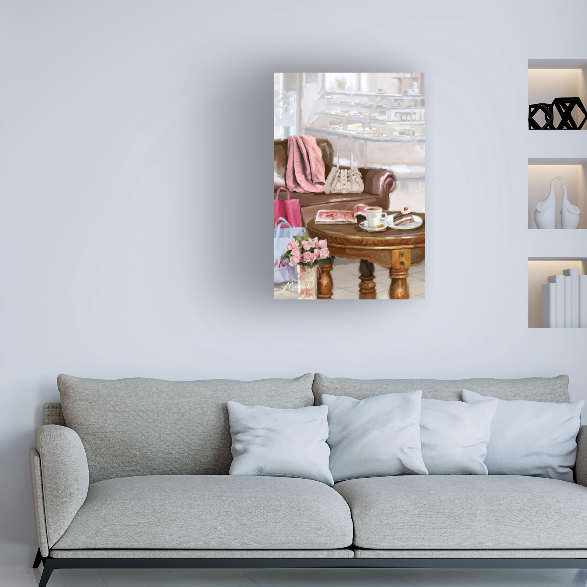 The Macneil Studio 'Coffee Shop 2' Canvas Art