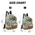 thumbnail image 3 of JIALIOU Mini Backpack Purse for Women Quilted Casual Daypack Small Travel Shoulder Bag, Cute Ghosts Pumpkins in Forest, 3 of 7