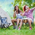 thumbnail image 6 of 600D Oxford Camping Chair Portable Foldable Chair Supports 220 lbs for Picnic, Fishing, Backpacking Blue Tie-dye Pattern, 6 of 8