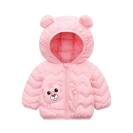 

Jean Vest for Boys Small Boy Children Kids Toddler Baby Boys Girls Long Sleeve Cute Cartoon Animals Winter Solid Coats Hooded Outer Outwear Outfits Clothes 2 Year Old Boy Coats