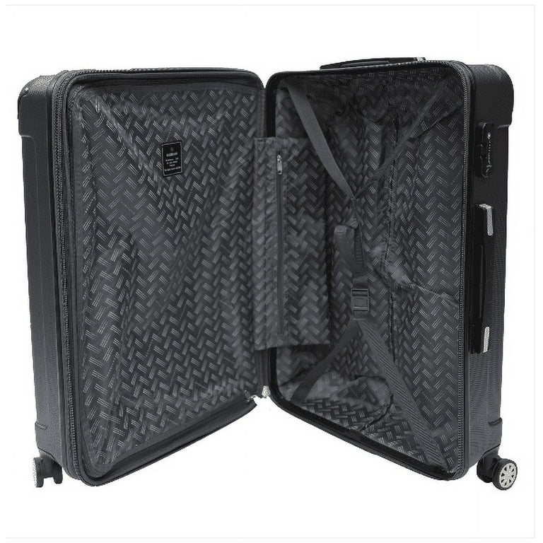 Gabbiano Bravo Collection 8-Wheel Spinner Hardside Luggage Hard Case Medium  Size 26 x 18 x 11 