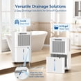 thumbnail image 4 of 2500 Sq.Ft Dehumidifier for Basement with Drain Hose, 34 Pints Dehumidifiers for Home Large Room ,Bedroom, 3 Modes, Smart Humidity Control, Auto Defrost, 24H Timer, 4 of 7
