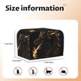 thumbnail image 5 of Sikiie Black And Gold Fire Dragon Toaster Covers 2 Slice Dustproof Toaster Cover Bread Machine Cover, Dustproof Cover - 11.4" x 7.5" x 7.9", 5 of 7